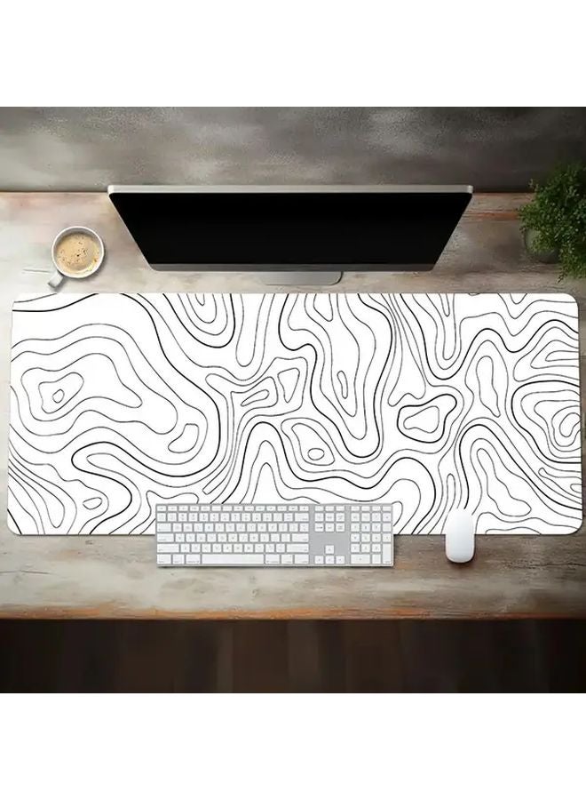 Large Gaming Mouse Pad 60X30cm Abstract Terrain Pattern Non Slip Rubber Base Desk Mat - Image 3